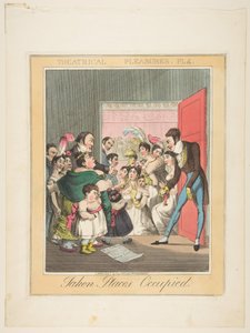 Theatrical Pleasures, Plate 4: Taken Places Occupied by Theodore Lane