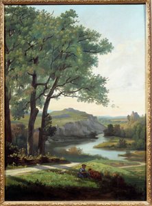 Landscape with Tree and Lake