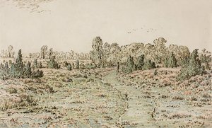 Footpath in the Barbizonnières by Pierre Etienne Theodore Rousseau
