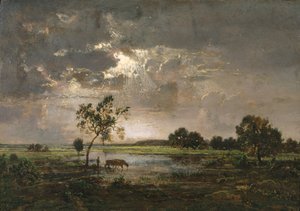 Landscape by Theodore Rousseau