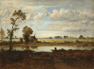 Landscape with Boatman, c. 1860 by Theodore Rousseau