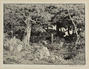 Oak from Rocks by Theodore Rousseau
