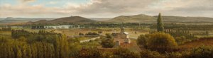Panoramic Landscape Near the River Moselle by Theodore Rousseau