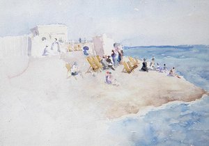 Bathing Station at St. Leonards-on-Sea by Theodore Roussel