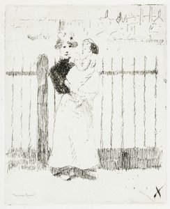 Emma and Her Baby, Chelsea Embankment