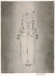 Pierrot en Pied, Portrait of Lady A. C. by Theodore Roussel