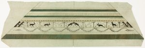 Stag and Flower Pattern Frame (bottom frame section) by Theodore Roussel