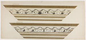 Stag and Flower Pattern Frame (side frame section)