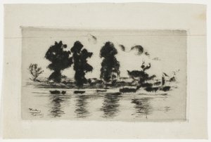 The Thames, Evening by Theodore Roussel