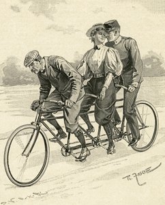 Bicycle for Three Persons, Called Tandem Bicycle by Theodore Zasche