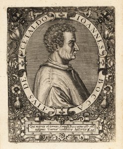 Giovanni Boccaccio, Italian Writer by Theodore de Bry
