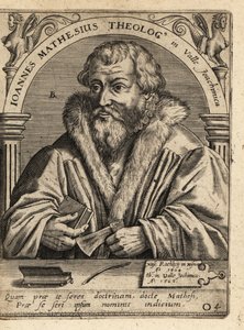Johannes Mathesius by Theodore de Bry
