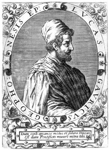 Lucas Gaurico, Italian astronomer, astrologer and mathematician, 16th century by Theodore de Bry