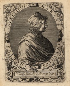 Marcus Antonius Coccius Sabellicus, Italian scholar by Theodore de Bry