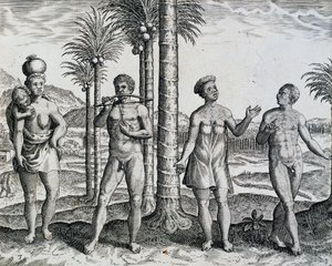 Native Ethiopia, from Work India Orientalis, Engraving by Theodor de Bry by Theodore de Bry