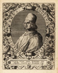 Poliziano, Italian Classical Scholar by Theodore de Bry