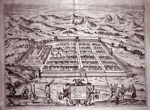 View of the Inca city of Cuzco, Peru