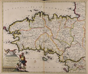 New Description of the Duchy of Brittany with All Its Provinces by Theodorus Danckerts