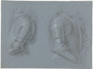 Study Sheet with the Left and Right Side of a Cuirass