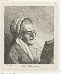 Reading Old Woman with Pince-Nez (La Dévote)