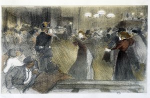 Ball - Drawing by Steinlen