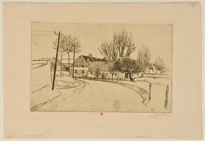 [The House at the Village Entrance] by Théophile Alexandre Steinlen