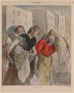 The Return from the Washhouse by Théophile Alexandre Steinlen