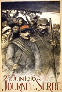 Serbian Day, June 25 by Théophile Alexandre Steinlen