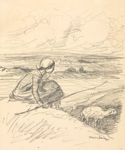 The Shepherdess by Théophile Alexandre Steinlen