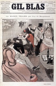 The Tellier House by Guy de Maupassant - by Steinlen, in 