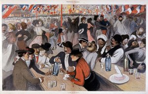 The feast of July 14 by Steinlen, ca. 1902