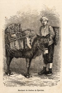 A Coal Merchant in Djewilisk (Northern Anatolia) by Theophile Louis Deyrolle