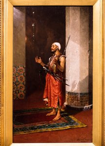 Turkish Guard at Prayer by Theophile Marie Francois Lybaert