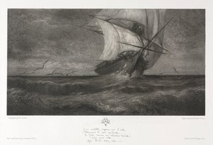 The Phantom Ship, or On the Waves, 1872 by Theophile Narcisse Chauvel