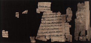 Sheet with Hieratic Inscription about Neskhonsu, the Singer of the Great God Amun