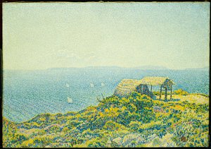 The Island of Levant, seen from Cap Benat, 1893