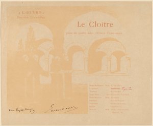 The Cloister by Théo van Rysselberghe