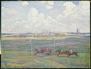 The Racecourse at Boulogne-sur-Mer by Théo van Rysselberghe