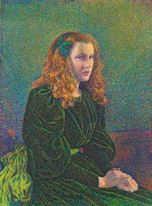 Young Woman in Green Dress