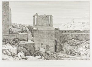 The Acropolis of Athens by Théodore Caruelle d