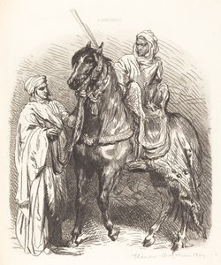 Arab Mounting by Théodore Chassériau
