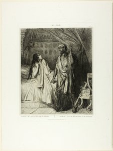 Have you prayed tonight, Desdemona?, plate twelve from Othello by Théodore Chassériau