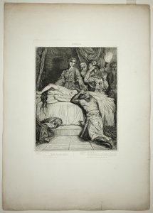 Oh! Oh! Oh!, plate fourteen from Othello by Théodore Chassériau