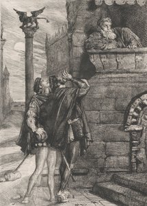 Owake! What Ho! Brabantio! Thieves! Thieves!: Plate 1 from Othello Act 1, Scene 1