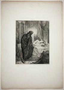 Yet She Must Die, plate eleven from Othello by Théodore Chassériau