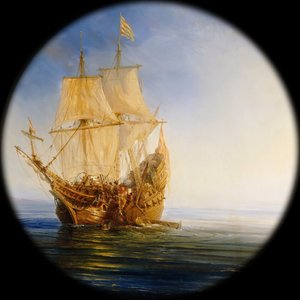 Spanish Galleon taken by the Pirate Pierre le Grand near the coast of Hispaniola