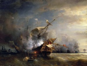 The Naval Battle Near Lizard Point, 1707