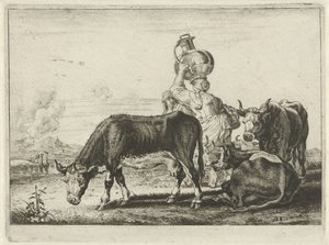 Cows and Two Milkmaids
