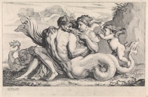 Siren and Triton by Théodorus van Kessel
