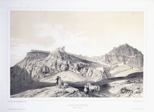 The Acropolis at Corinth by Théodose du Moncel